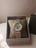 Buy Shop Guess Madison Diamonds Silver Dial Silver Steel Strap Watch for Women - W0637L1 USA Online