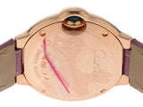 Buy Shop Cartier Ballon Bleu Diamonds White Dial Pink Leather Strap Watch for Women - WE902050 USA Online