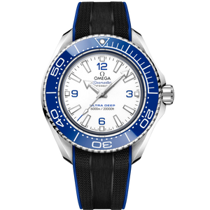 Buy Shop Omega Planet Ocean 6000M Co Axial Master Chronometer 45.5mm White Dial Black Rubber Strap Watch for Men - 21532462104001 USA Online