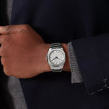 Buy Shop D1 Milano Ultra Thin Linen White Dial Silver Steel Strap Watch for Unisex - D1-UTBJ23 USA Online