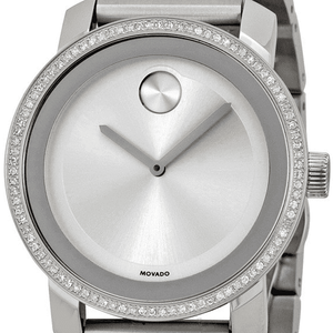Buy Shop Movado Bold Diamonds Silver Dial Silver Steel Strap Watch for Women - 3600149 USA Online