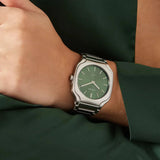Buy Shop D1 Milano Square Eden Green Dial Silver Steel Strap Watch for Men - D1-SQBJ06 USA Online