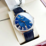 Buy Shop Tissot Carson Premium Blue Dial Blue Leather Strap Watch For Men - T122.410.16.043.00 USA Online