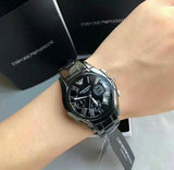 Buy Shop Emporio Armani Black Ceramic Dial Ceramic Strap Watch For Women - AR1401 USA Online