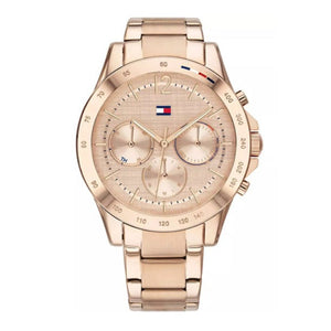 Buy Shop Tommy Hilfiger Haven Chronograph Rose Gold Dial Rose Gold Steel Strap Watch For Women - 1782197 USA Online