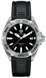 Buy Shop Tag Heuer Aquaracer Quartz Black Dial Black Rubber Strap Watch for Men - WBD1110.FT8021 USA Online