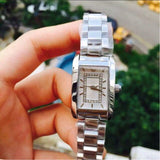 Buy Shop Emporio Armani Classic Diamonds Silver Dial Silver Steel Strap Watch For Women - AR3170 USA Online