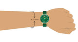 Buy Shop Swarovski Octea Nova Crystals Green Dial Green Leather Strap Watch for Women - 5650005 USA Online