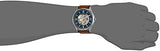 Buy Shop Fossil Forrester Luggage Automatic Skeleton Blue Dial Brown Leather Strap Watch for Men - ME3179 USA Online