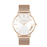Buy Shop Coach Perry White Rose Gold Mesh Bracelet Watch for Women - 14503126 USA Online
