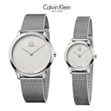 Buy Shop Calvin Klein Minimal White Dial Silver Mesh Bracelet Watch for Women - K3M2212Y USA Online
