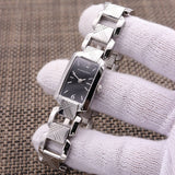 Buy Shop Burberry Signature Quartz Black Dial Silver Steel Strap Watch for Women - BU4210 USA Online