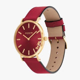 Buy Shop Coach Perry Red Dial Red Leather Strap Watch for Women - 14503852 USA Online