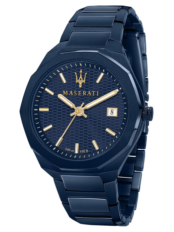 Buy Shop Maserati Guilloche Blue Edition 42mm Stainless Steel Watch For Men - R8853141001 USA Online