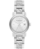 Buy Shop Burberry The City White Dial Silver Steel Strap Watch for Women - BU9144 USA Online
