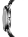 Buy Shop Emporio Armani Classic Quartz Black Dial Black Leather Strap Watch For Women - AR1600 USA Online