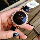 Buy Shop Michael Kors Parker Mother of Pearl Black Dial Two Tone Steel Strap Watch for Women - MK6414 USA Online