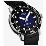 Buy Shop Tissot Seastar 1000 Powermatic 80 Blue Dial Black Rubber Strap Watch For Men - T120.407.17.041.00 USA Online
