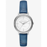 Buy Shop Michael Kors Cinthia Mother of Pearl Dial Blue Leather Strap Watch for Women - MK2661 USA Online