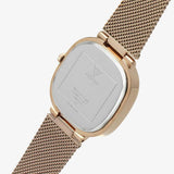 Buy Shop Guess Tapestry Diamonds Rose Gold Dial Rose Gold Mesh Bracelet Watch for Women - GW0354L3 USA Online