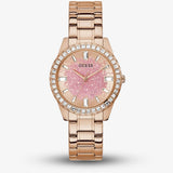 Buy Shop Guess Glitter Diamonds Pink Dial Rose Gold Steel Strap Watch for Women - GW0405L3 USA Online