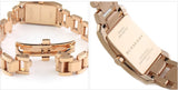 Buy Shop Burberry Heritage Rose Gold Dial Rose Gold Steel Strap Watch For Women - BU9602 USA Online