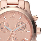 Buy Shop Michael Kors Runway Chronograph Rose Gold Dial Rose Gold Steel Strap Watch for Women - MK5430 USA Online