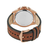 Buy Shop Fossil Garrett Chronograph Brown Dial Brown Leather Strap Watch for Men - FS5867 USA Online