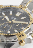 Buy Shop Fossil Garrett Chronograph Green Dial Two Tone Steel Strap Watch for Men - FS5622 USA Online