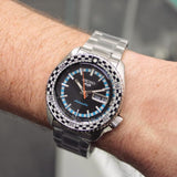 Buy Shop Seiko 5 Sports Checker Flag Special Edition Black Dial Silver Steel Strap Watch For Men - SRPK67K1 USA Online