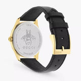 Buy Shop Gucci G-Timeless Mother of Pearl Dial Black Leather Strap Watch For Women - YA1264044 USA Online