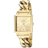 Buy Shop Guess Vanity Gold Dial Gold Steel Strap Watch for Women - W1029L2 USA Online