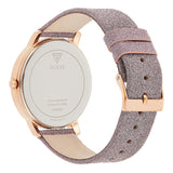 Buy Shop Guess Mariposa Pink Dial Pink Leather Strap Watch for Women - GW0008L2 USA Online