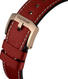 Tag Heuer Autavia Calibre 5 Chinese New Year Maroon Dial Maroon Leather Strap Watch for Men - WBE5193.FC8300