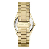 Buy Shop Michael Kors Channing Turquoise Dial Gold Steel Strap Watch For Women - MK5894 USA Online