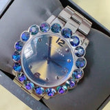 Buy Shop Marc Jacobs Amy Purple Dial Black Steel Strap Watch for Women - MBM3224 USA Online
