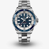 Breitling Superocean Automatic 42mm Blue Dial Silver Steel Strap Watch for Men - A17375E71C1A1