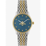 Buy Shop Gucci G Timeless Quartz Blue Dial Two Tone Steel Strap Watch For Women - YA1265029 USA Online