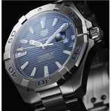 Buy Shop Tag Heuer Aquaracer Calibre 5 Automatic Blue Dial Silver Steel Strap Watch for Men - WAY2012.BA0927 USA Online