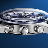 Buy Shop Tag Heuer Carrera Chronograph Blue Dial Blue Leather Strap Watch for Men - CBS2212.FC6535 USA Online
