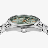 Buy Shop Tag Heuer Carrera Date Automatic 18K Green Dial Silver Steel Strap Watch for Women - WBN2312.BA0001 USA Online