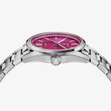 Buy Shop Tag Heuer Carrera Date Automatic 18K Pink Dial Silver Steel Strap Watch for Women - WBN2313.BA0001 USA Online