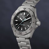 Tag Heuer Aquaracer Professional 200 Solargraph Quartz Black Dial Silver Steel Strap Watch for Men - WBP1180.BF0000