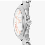Buy Shop Michael Kors Camille Three Hand Silver Dial Silver Steel Strap Watch For Women - MK7259 USA Online