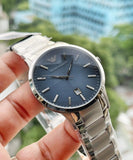 Buy Shop Emporio Armani Renato Blue Dial Silver Steel Strap Watch For Men - AR2472 USA Online