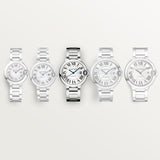 Buy Shop Cartier Ballon Bleu De Cartier Silver Dial Silver Steel Strap Watch for Women - WSBB0048 USA Online
