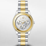 Buy Shop Fossil Stella Sport Multifunction Silver Dial Two Tone Steel Strap Watch for Women - ES5107 USA Online