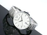 Buy Shop Emporio Armani Classic Quartz White Dial Silver Steel Strap Watch For Men - AR2431 USA Online