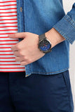 Buy Shop Fossil Neutra Chronograph Blue Dial Silver Mesh Bracelet Watch for Men - FS5383 USA Online