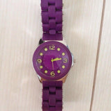 Buy Shop Marc Jacobs Pelly Purple Dial Purple Silicone Strap Watch for Women - MBM2505 USA Online